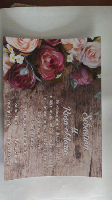 Sobre invitación de boda - 1