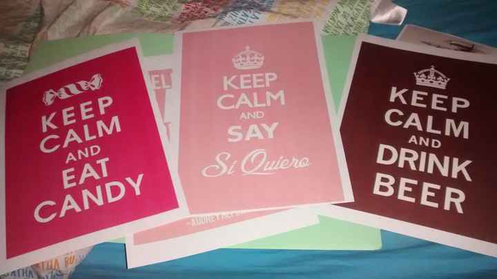 Carteles para Candy Bar