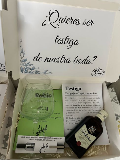 Detalles Dama de honor, testigo y padrino 2