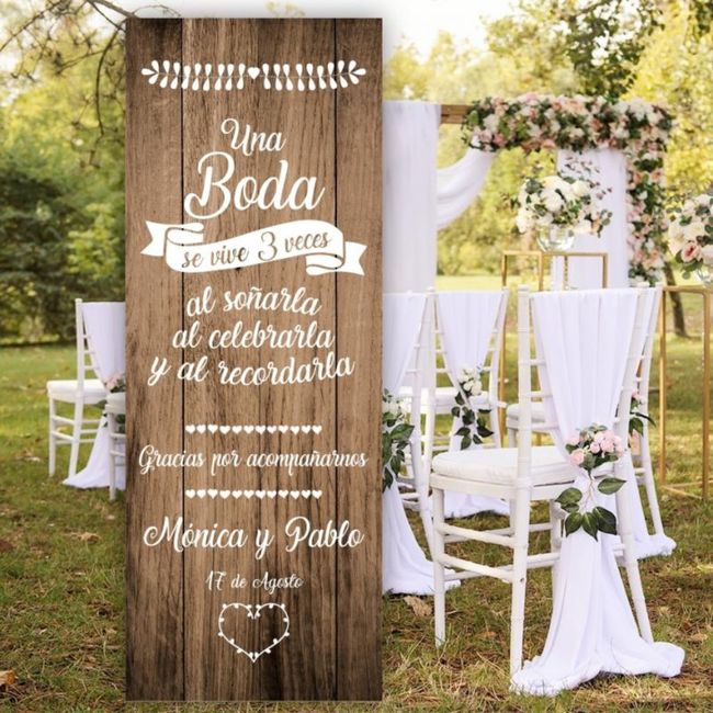 Letrero boda ♥️ 1