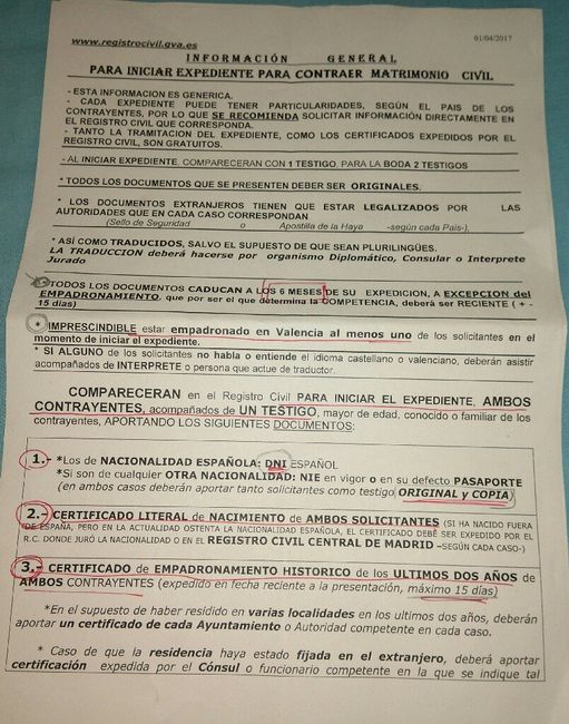 Boda civil - 1