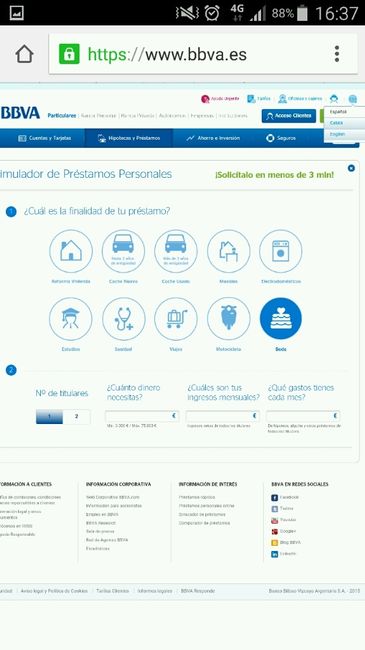 Financiar boda - 1