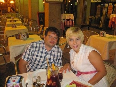 Cena con mi cariño.