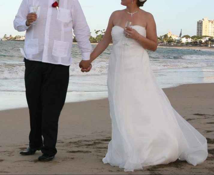 Reutilizar traje novia renovación votos 10años - 2