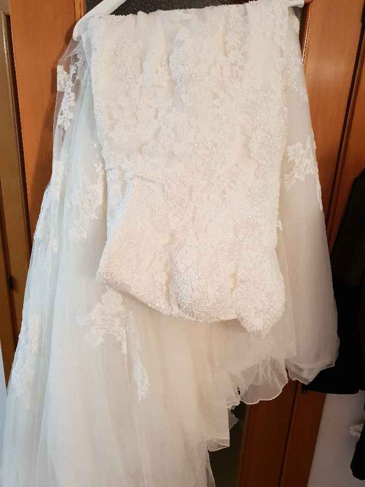 Lavado del traje de novia -tintoreria- lavadora - 1