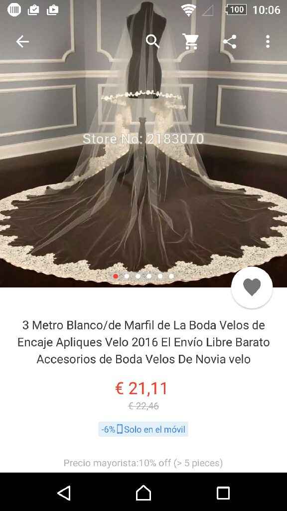 Cuanto cuesta un velo? - 1