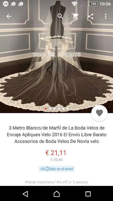 Cuanto cuesta un velo? - 1