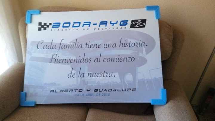  Cartel de bienvenida - 1