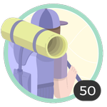 Aventurera (50). Tu espíritu aventurero no conoce límites. Has participado en 50 posts así que ya puedes lucir esta bonita insignia.
