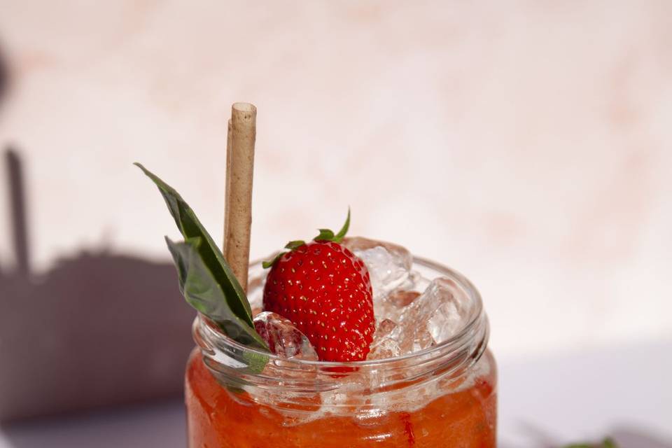 Strawberry basil smash