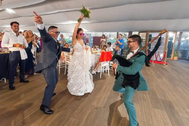 Entrada de boda con gaita