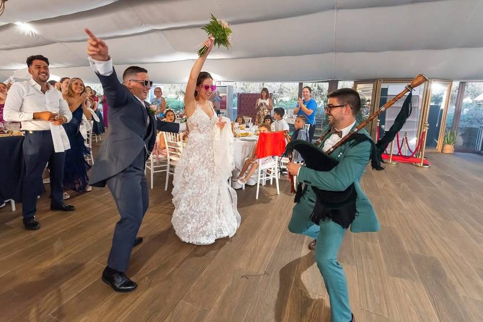 Entrada de boda con gaita