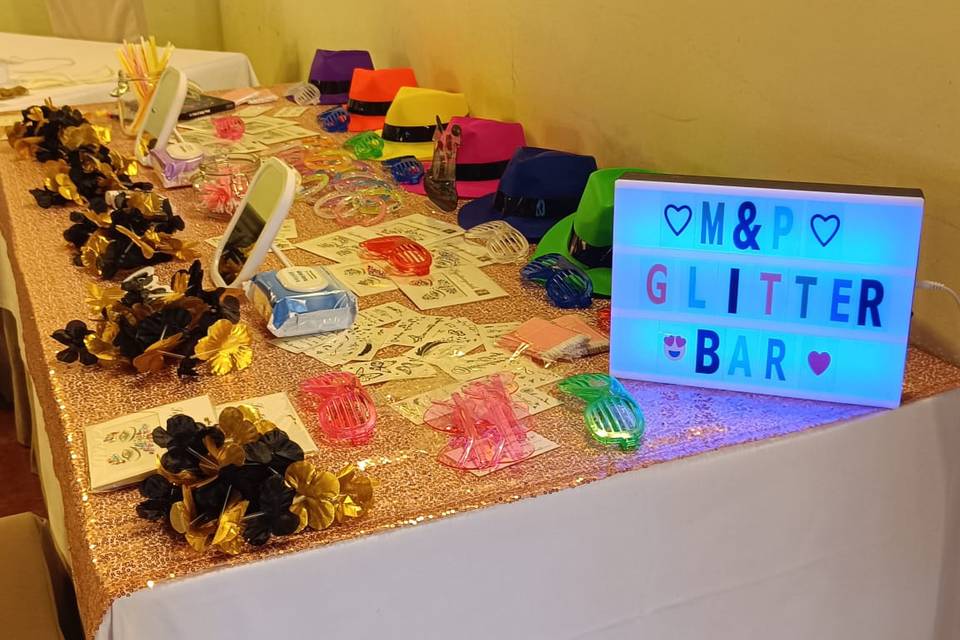 Letrero Glitter Bar