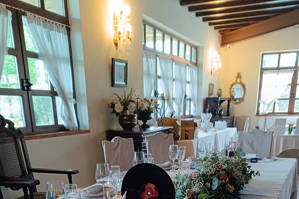 Decoración mesa presidencial
