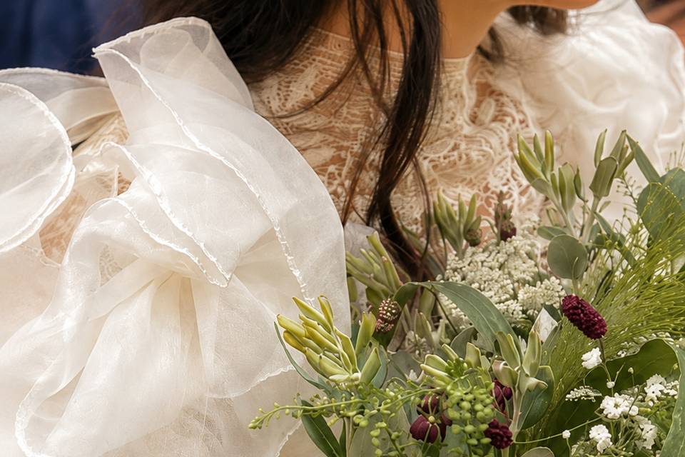 Ramo novia y vestido