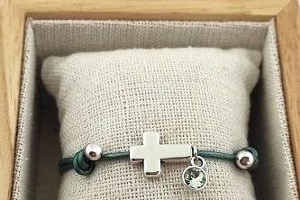 Pulsera cruz Swaroski