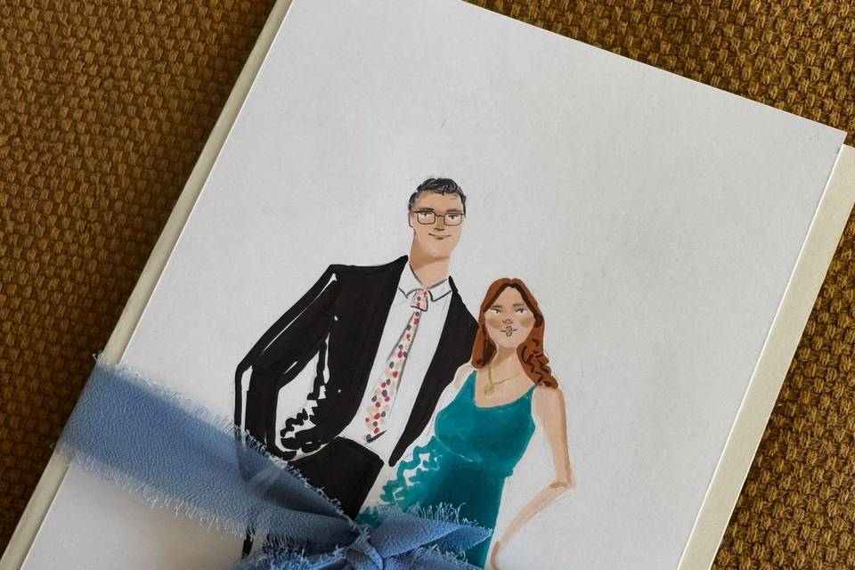 Live art pareja - medio cuerpo