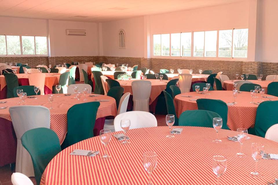Salón interior para banquetes