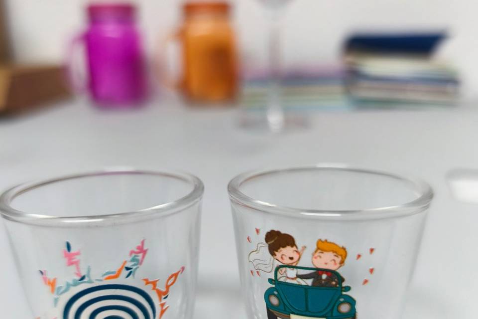 Vasos chupito UVDTF