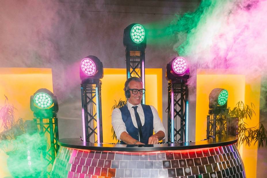 Mesa dj bola disco.