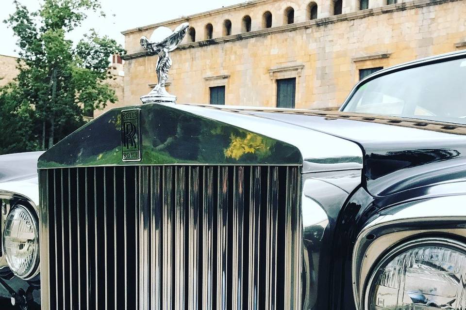 Detalle del rolls royce silver