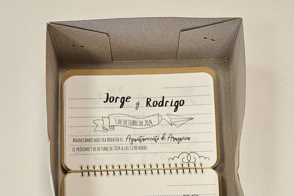 Boda viajera