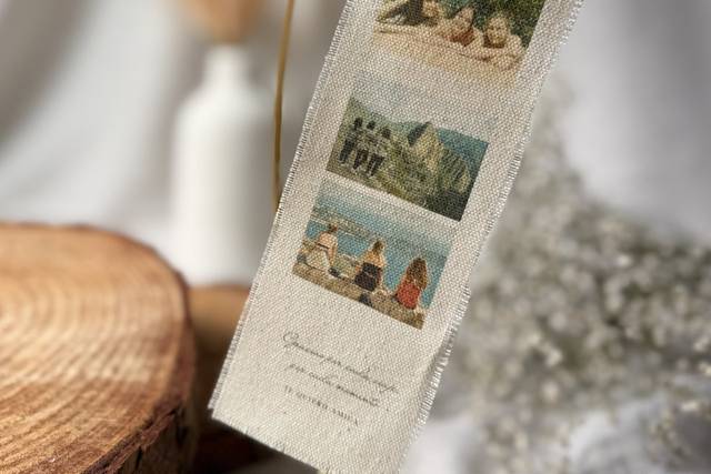 Marcapáginas textil
