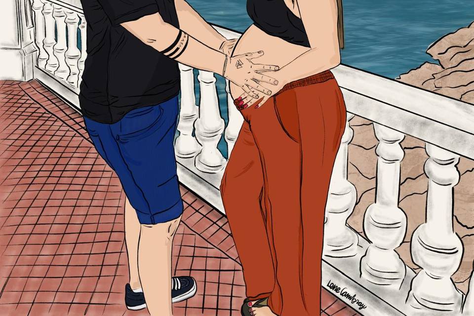 Ilustración de pareja