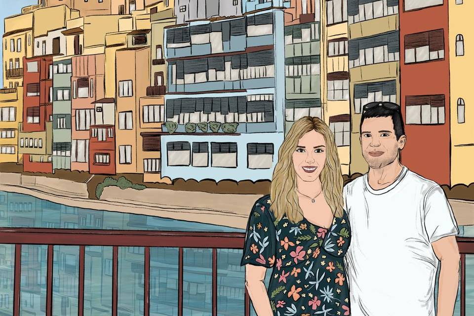 Ilustración de pareja