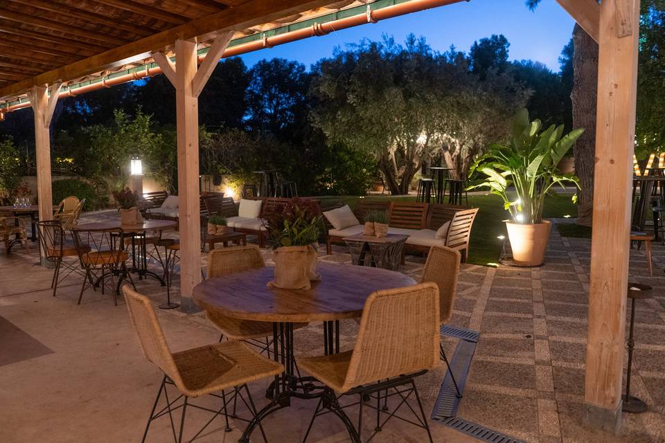 Casa Luna Jardín de noche