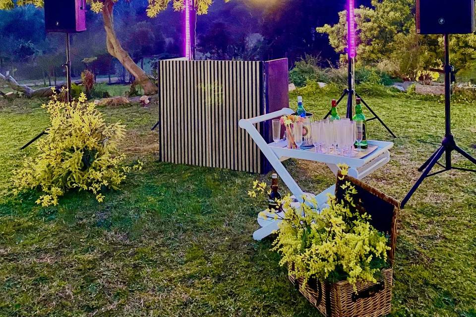 DJ en los jardines