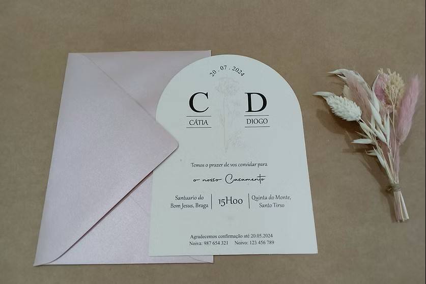 Elegante invitación minimalist