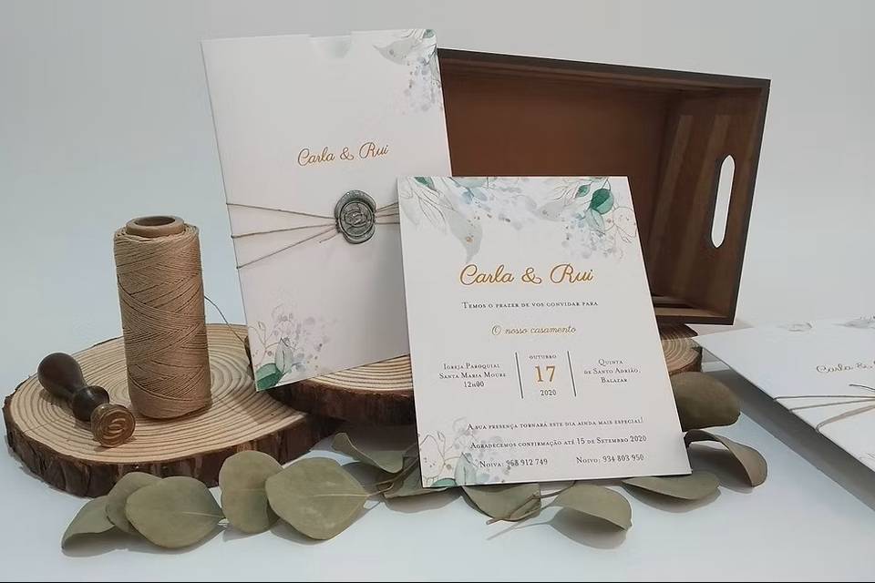 Invitación con lacre
