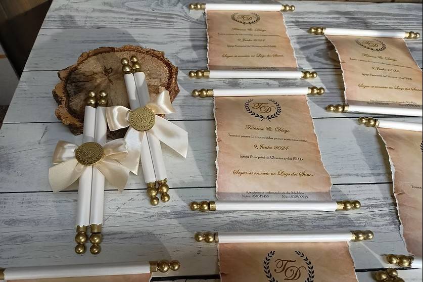 Invitación pergamino