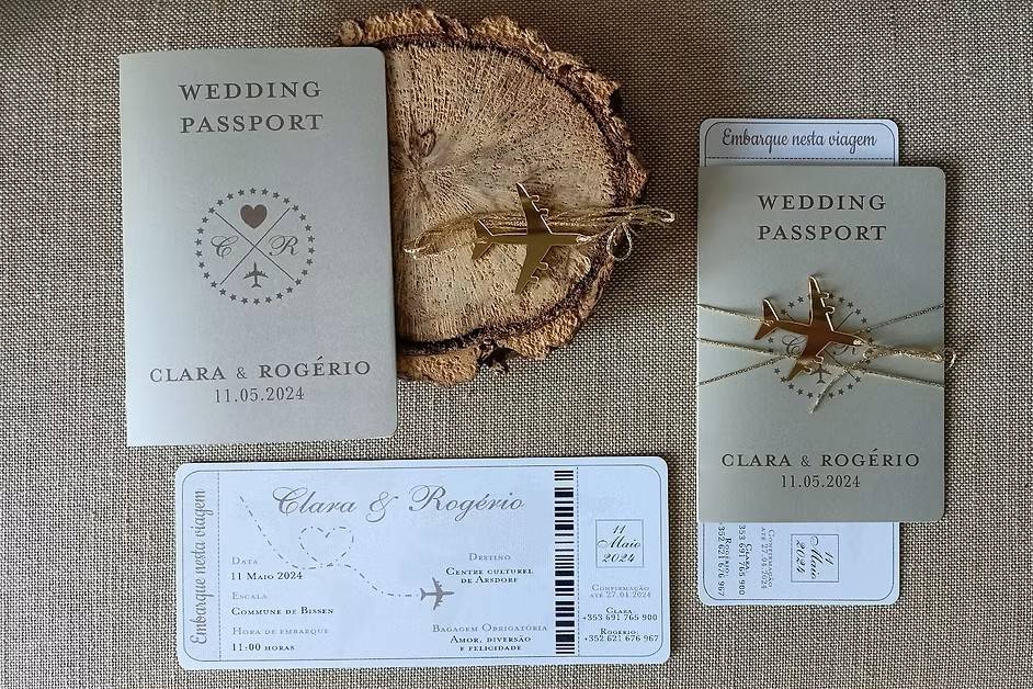 Pasaporte y tarjeta embarque