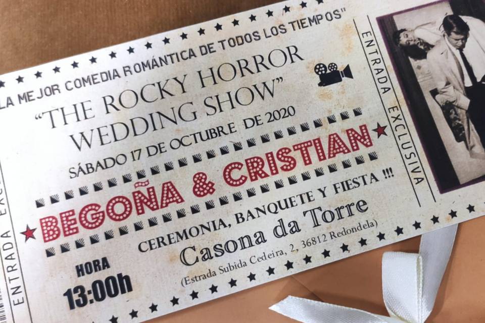 Invitación entrada de Cine