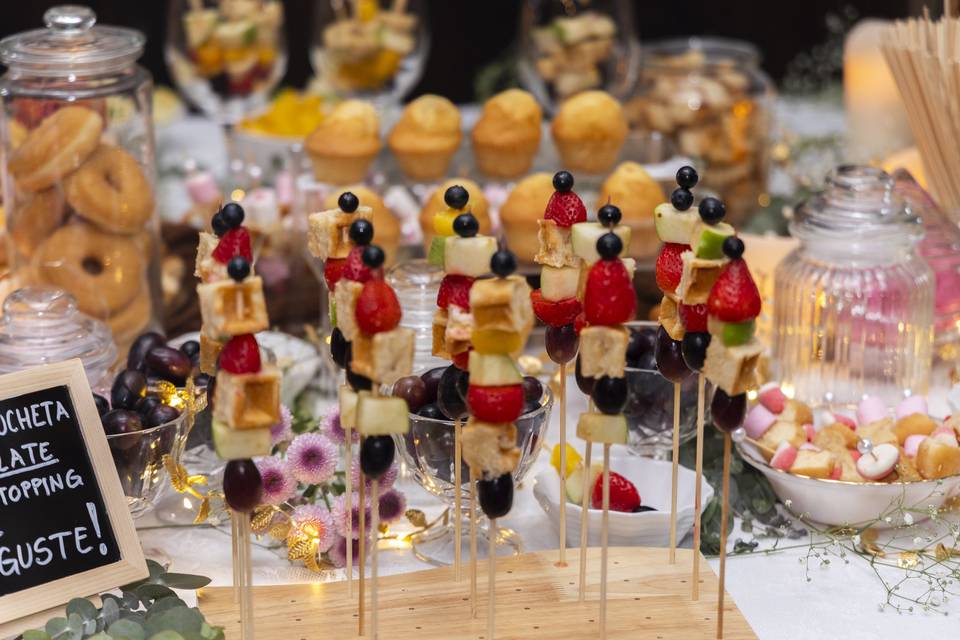 Brochetas 🍫🍓