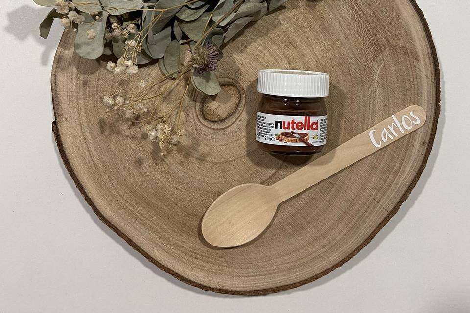Nutella+cuchara personalizada