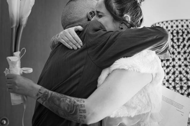 El abrazo de un padre