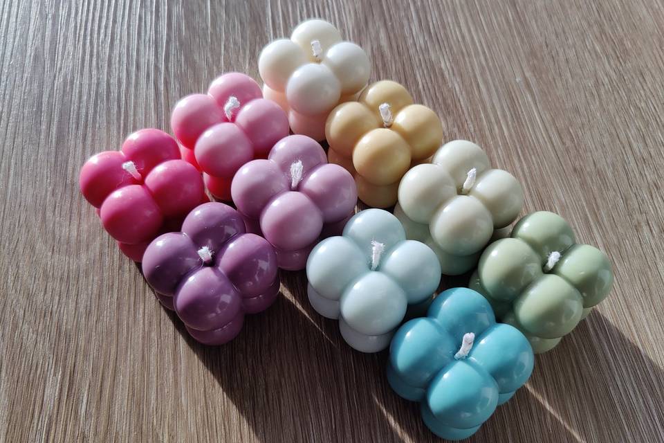 Colores brillantes y pasteles