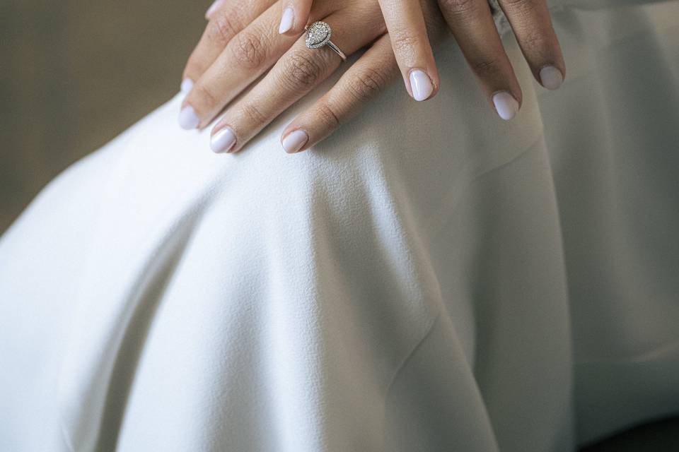 Detalle de la novia