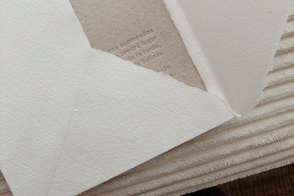 Invitación Letterpress