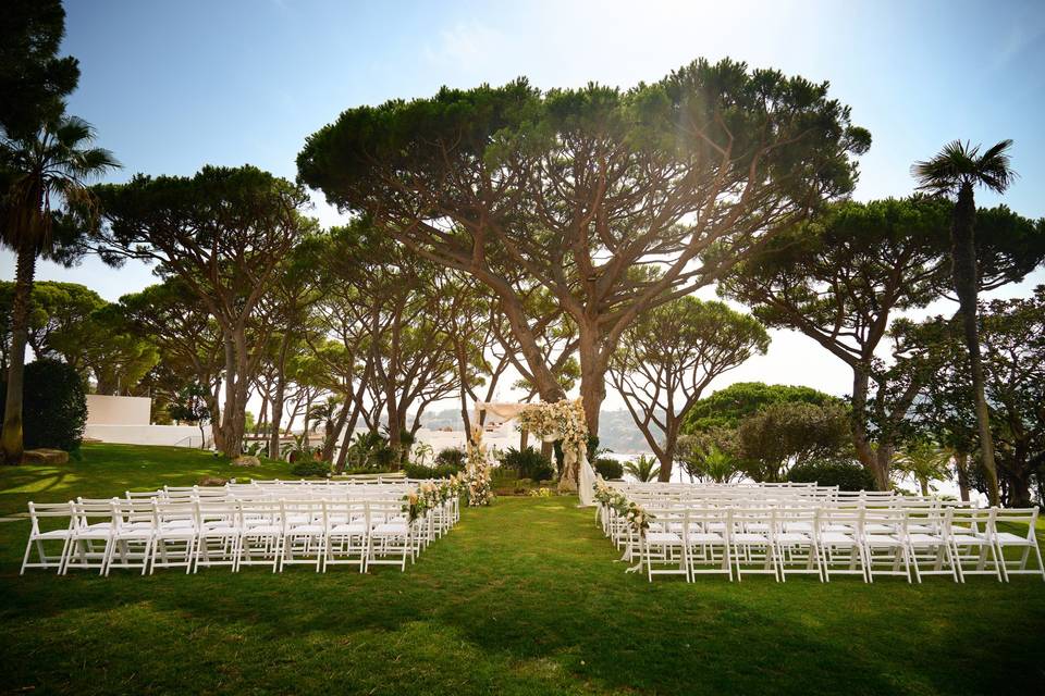 Ceremonia en Jardín princiapl