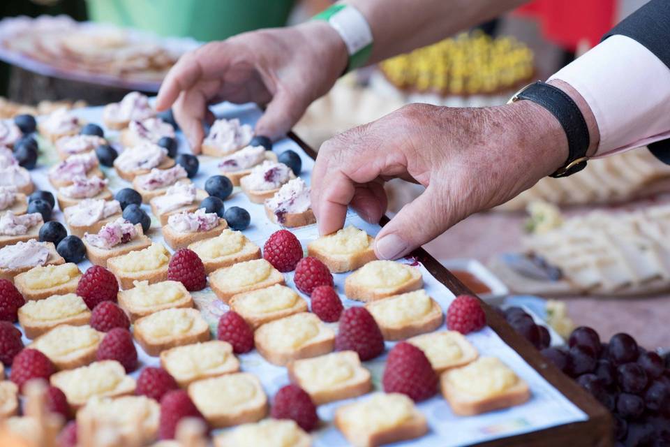 Canapés de quesos