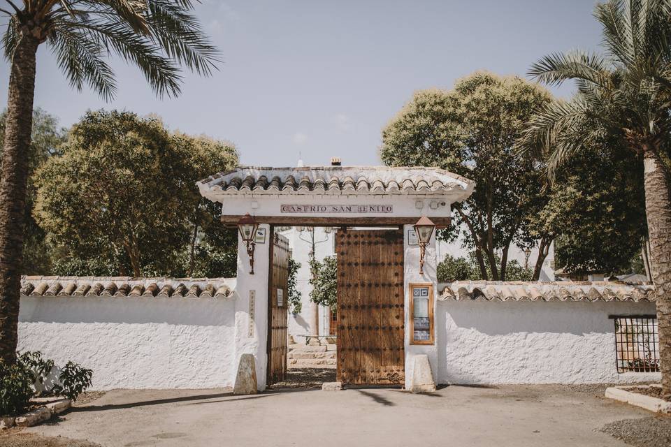 Entrada a la finca