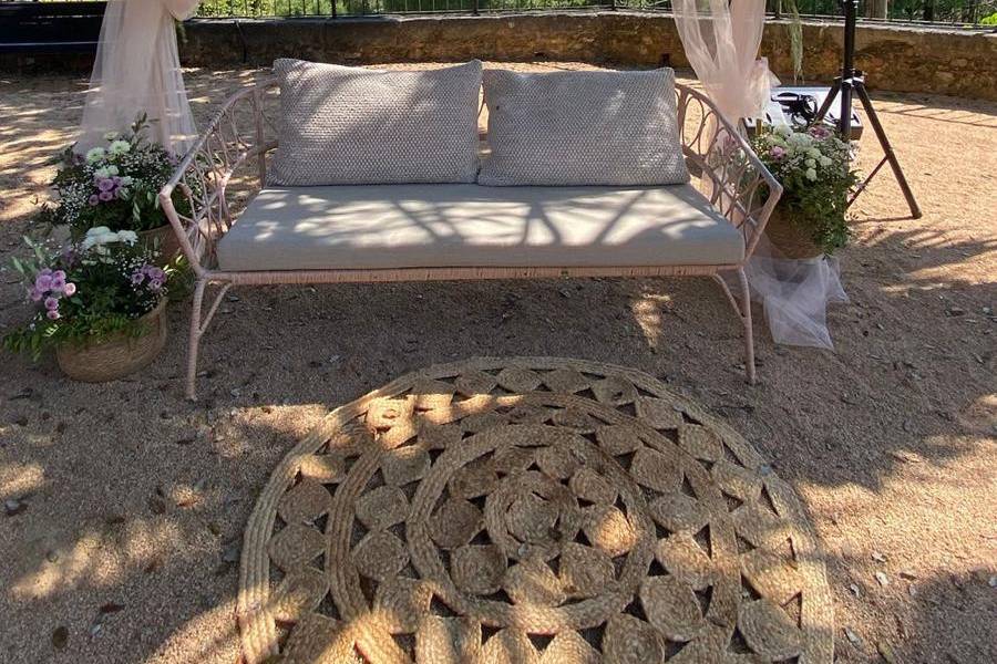 Ceremonia en vistas al mar