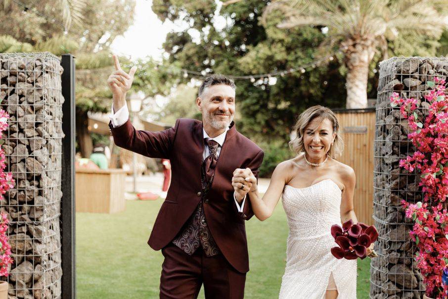 Entrada novios aperitivo