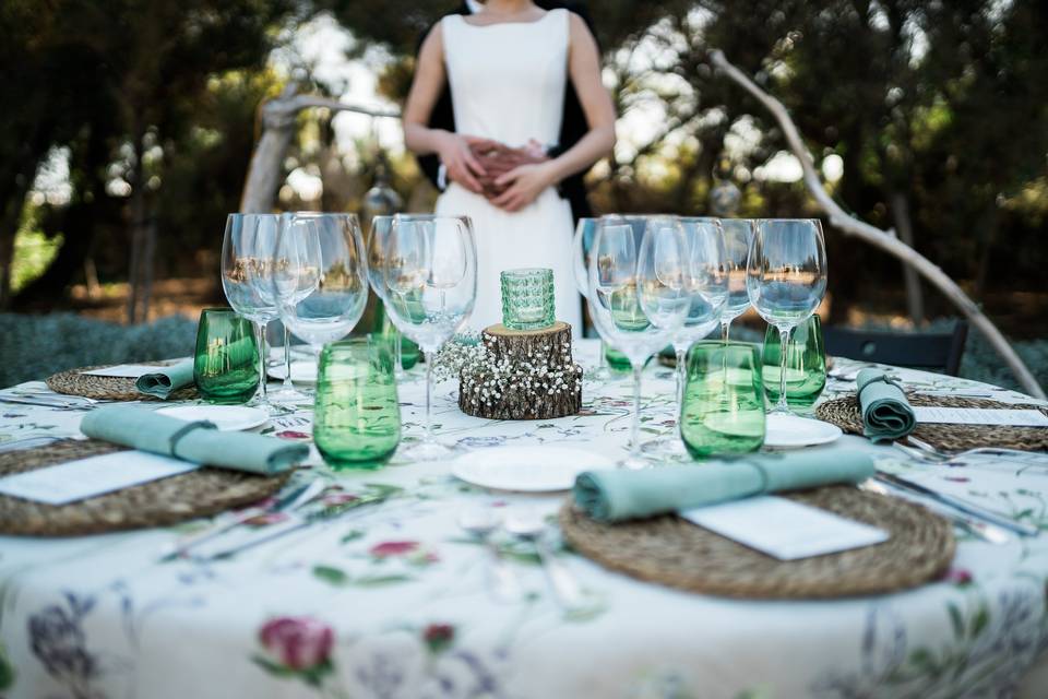 Banquete en el jardín