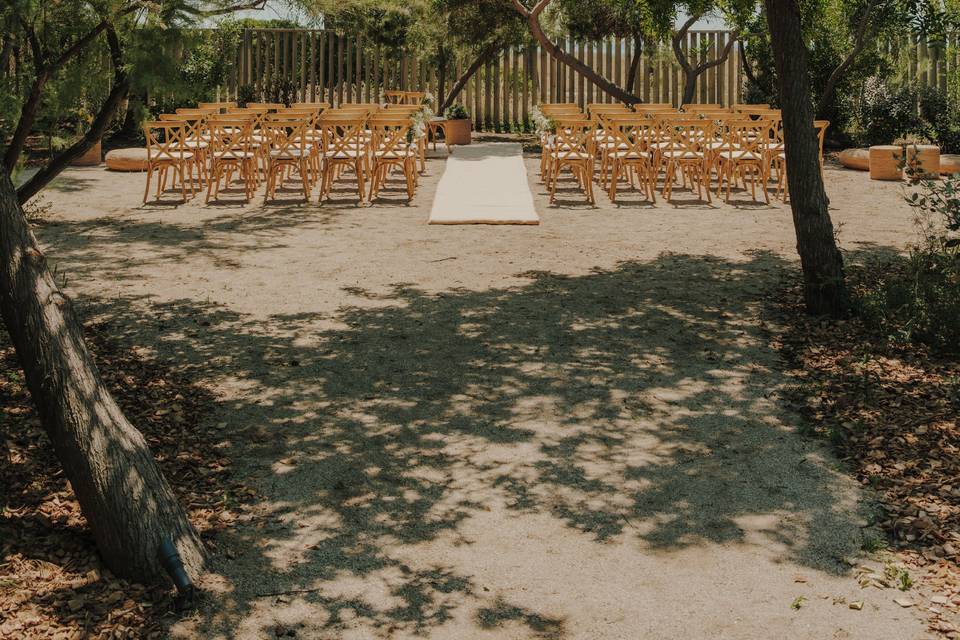 Ceremonia en jardín