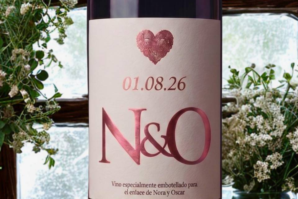 Primer plano vino N&O
